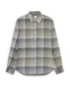 Ps By Paul Smith Textured Plaid Button Down Shirt Beige In Multi
