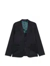 Ps By Paul Smith Buttoned Blazer In Blue