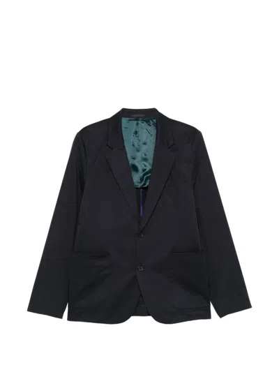Ps By Paul Smith Buttoned Blazer In Blue
