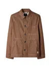 Ps By Paul Smith Brown Rinse Denim Work Jacket Blue In Multi