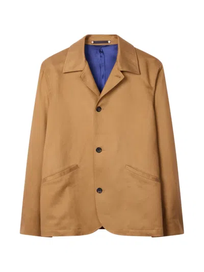 Ps By Paul Smith Buttoned Jacket In Neutral