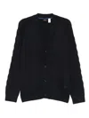 Ps By Paul Smith Cable-knit Cardigan In Blue