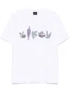 Ps By Paul Smith Cactus Lineup Tee In White