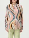 Ps By Paul Smith Ps Paul Smith Swirl Curved Hem Shirt