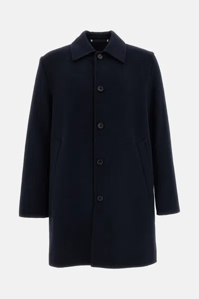 Ps By Paul Smith Single-breasted Overcoat In Blu