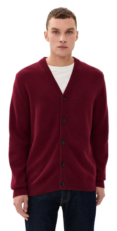 Ps By Paul Smith Cardigan Burgundy In Black