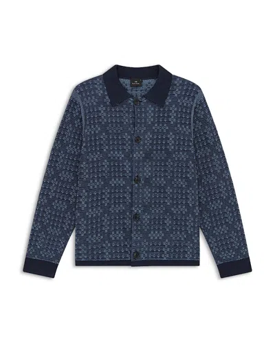 Ps By Paul Smith Cardigan Sweater In Blue