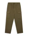 Ps By Paul Smith Brown Trousers In Cotton And Linen With Pockets In Green
