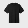 Ps By Paul Smith Casual-fit Black Embossed 'happy' T-shirt In Black