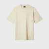 Ps By Paul Smith Casual-fit Ecru Embossed 'happy' T-shirt White In Neutral