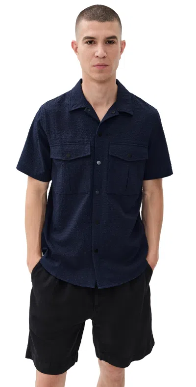 Ps By Paul Smith Casual Fit Shirt Dark Navy In Blue