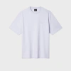 Ps By Paul Smith Casual-fit Sky Blue Embossed 'happy' T-shirt In Blue