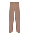 Ps By Paul Smith Check Palazzo Trousers In Brown