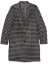 Ps By Paul Smith Checked Coats In Grey
