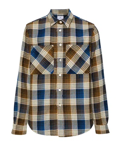 Ps By Paul Smith Checked-jacquard Cotton Shirt In Multicolor