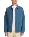 Ps By Paul Smith Mid Blue Stretch Cotton-twill Chore Jacket In Blue