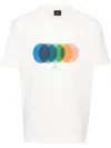 Ps By Paul Smith Circles-print Organic-cotton T-shirt In White