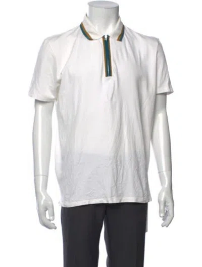 Pre-owned Ps By Paul Smith Collar Short Sleeve Polo Shirt In White