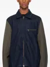 Ps By Paul Smith Colour-block Denim Jacket In Blue