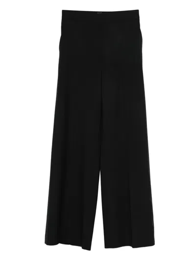 Ps By Paul Smith Concealed-fastening Wool Trousers In Black