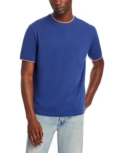 Ps By Paul Smith Contrast Trim Tee In Blue