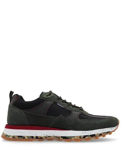 Ps By Paul Smith Contrasting Lace Up Trainers In Green