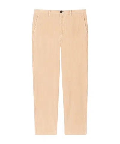 Ps By Paul Smith Corduroy Loose-fit Trousers In Nude