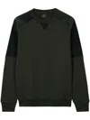 PS BY PAUL SMITH CORDUROY-PANEL SWEATSHIRT