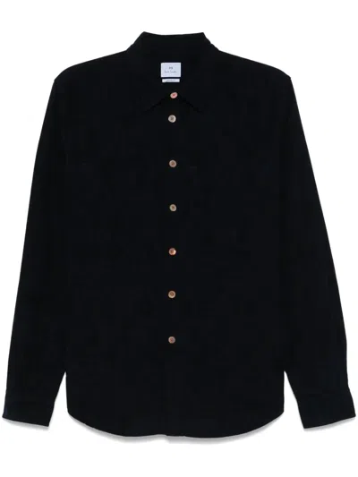 Ps By Paul Smith Corduroy Shirt In Blue