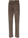 Ps By Paul Smith Corduroy Tapered Trousers In 褐色