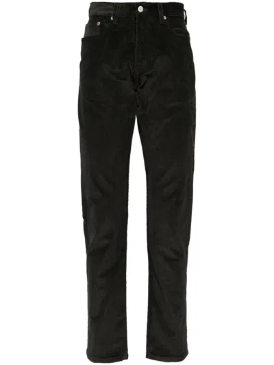 Ps By Paul Smith Tapered-hose Aus Cord In Grün