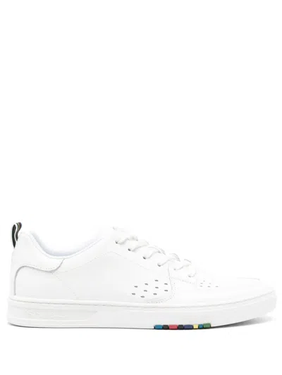 Ps By Paul Smith Cosmo Leather Sneakers In White