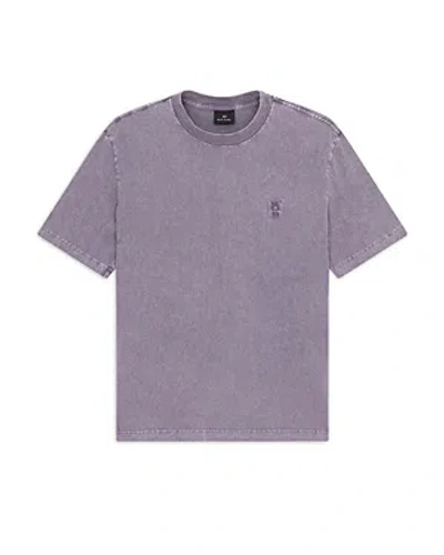 Ps By Paul Smith Cotton Acid Wash Logo Tee In 55a