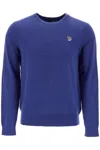 Ps By Paul Smith Zebra Logo Organic Cotton Sweatshirt In Blue