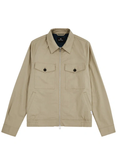 Ps By Paul Smith Cotton-blend Jacket In Beige