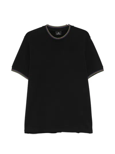 Ps By Paul Smith Cotton Blend T Shirt In Black