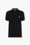 Ps By Paul Smith Black Zebra Polo In Black