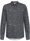 Ps By Paul Smith Ps Paul Smith Tailored Fit Textured Floral Printed Shirt In Blau