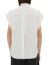 Ps By Paul Smith Ps Paul Smith White Cotton Shirt With Short Rolled Sleeves In White