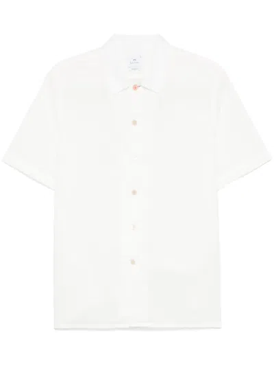 Ps By Paul Smith Cotton Short-sleeve Shirt In White