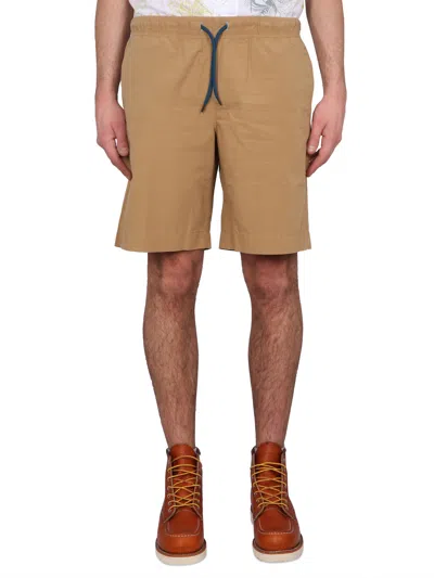 Ps By Paul Smith Ps Paul Smith Cotton Shorts In Beige