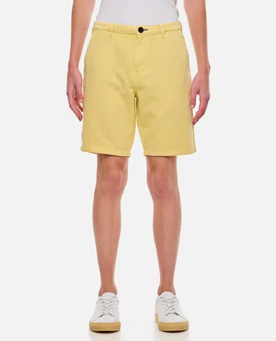Ps By Paul Smith Cotton Shorts In Yellow