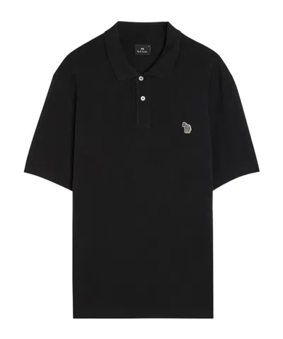 Ps By Paul Smith Cotton Short-sleeve Polo Shirt In Blue