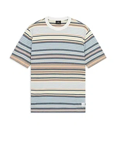 Ps By Paul Smith Cotton Striped Short Sleeve Tee In 15