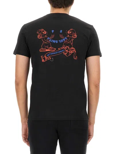 Ps By Paul Smith Cotton T-shirt In Black