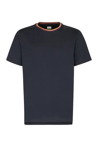 Ps By Paul Smith Cotton T-shirt T-shirt In Very Dark Navy