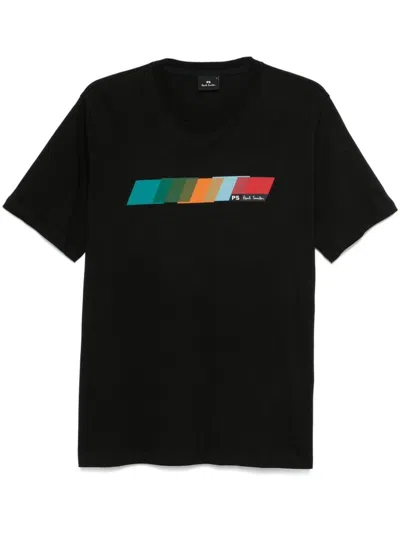 Ps By Paul Smith Logo-print T-shirt In Black