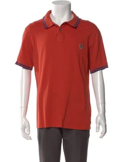 Pre-owned Ps By Paul Smith Crew Neck Short Sleeve Polo Shirt In Orange
