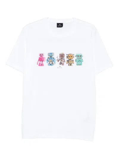 PS BY PAUL SMITH CREW NECK T-SHIRT WITH PRINT
