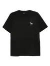 Ps By Paul Smith Ps Paul Smith Zebra Logo Cotton T-shirt In Black